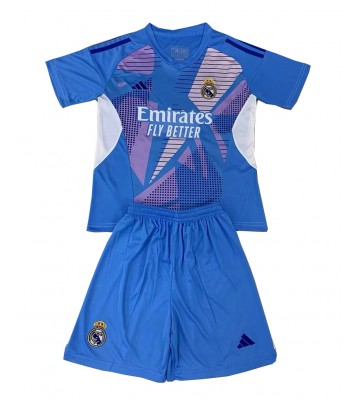 Real Madrid Målmand Replika Babytøj Hjemmebanesæt Børn 2024-25 Kortærmet (+ Korte bukser)
